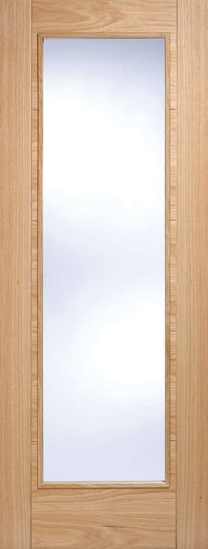 Oak Vancouver CLR Glazed Fire Internal 1Light Door - LPD Doors