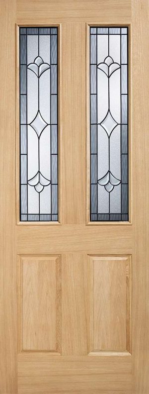 Salisbury 2L Unfinished Oak External Door - LPD Doors