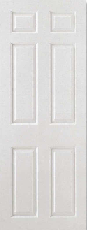 Smooth 6P Square Top Primed White Internal Door - LPD Doors