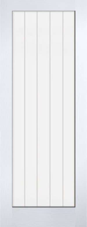 Vertical 1L Primed White internal Door - LPD Doors