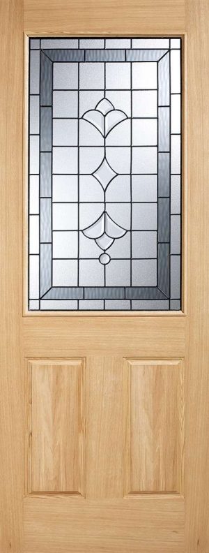 Winchester 1L Unfinished Oak external Door - LPD Doors