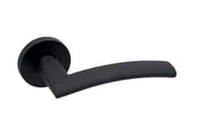 IRONMONGERY GENOA MATT BLACK HANDLE HARDWARE PRIVACY PACK - LPD Doors