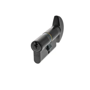 AGB Euro Profile 5 Pin Cylinder Key to Turn 30-30mm (60mm) - Matt Black