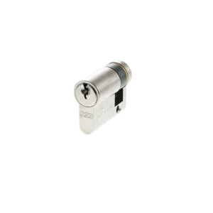 AGB Euro Profile 5 Pin Single Cylinder 30-10mm (40mm) - Satin Chrome