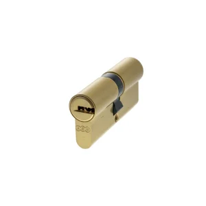 AGB Euro Profile 15 Pin Double Cylinder 40-40mm (80mm) - Satin Brass