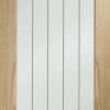 Internal Oak Suffolk Pattern 10  Door (Clear Etched Glass) - XL Joinery Doors