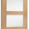 Internal Oak Pre-Finished Shaker 4 Panel Door with Obscure Glass - XL Joinery Doors - Image 2