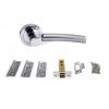 Atlantic Florida Dorpac (2.5" Latch, 3"x2" Hingesx3) - Satin Chrome/Polished Chrome