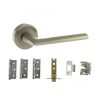 Atlantic Georgia Dorpac (3" Latch, 3"x2" Hingesx3) - Satin Nickel - Image 2