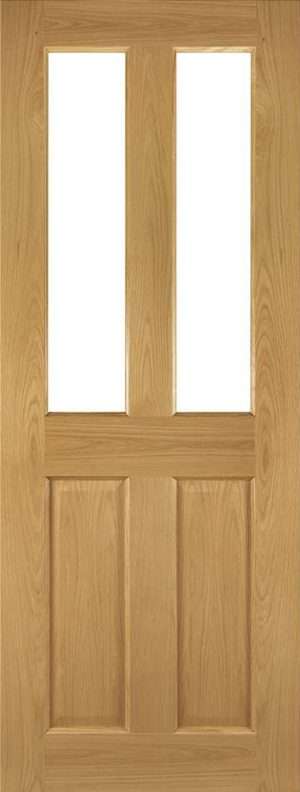 Bury Prefinished Oak Glazed FD30 Internal Door FSC - Deanta Doors