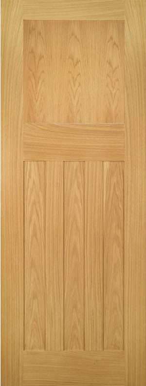 Cambridge Unfinished Oak Internal Door - Deanta Doors