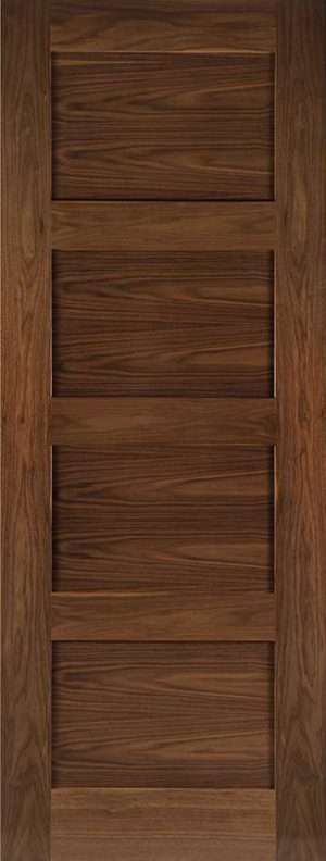 Coventry Prefinished Walnut FD30 Internal Door FSC - Deanta Doors