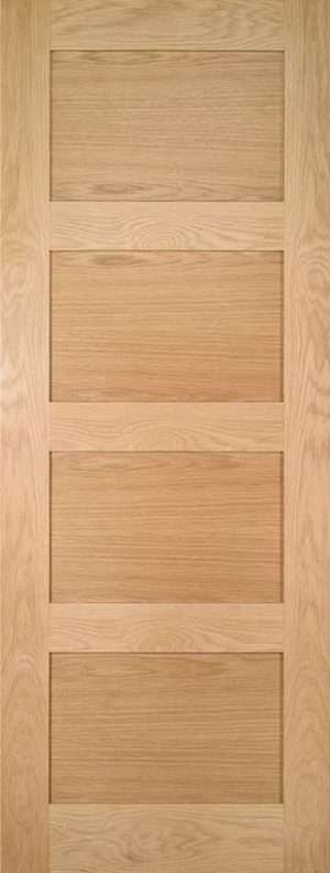 Coventry Unfinished Oak Internal Door - Deanta Doors