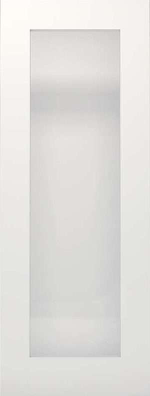 Denver White Primed Frosted Glaze Internal Door - Deanta Doors