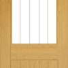 Ely Unfinished Oak Glazed (1L Half) Internal Door - Deanta Doors