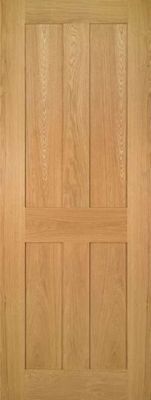 Eton Unfinished Oak Internal Door - Deanta Doors