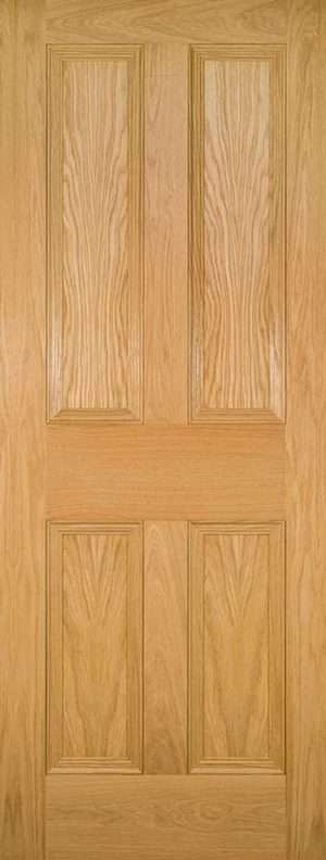 Kingston Unfinished Oak Internal Door - Deanta Doors