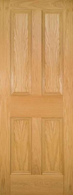 Kingston Unfinished Oak FD30 Internal Door - Deanta Doors