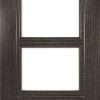 Montreal Dark Grey Ash Glazed FD30 Internal Door FSC - Deanta Doors