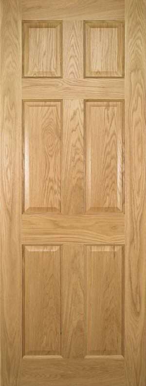 Oxford Prefinished Oak FD30 Internal Door FSC - Deanta Door