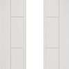 Seville White Primed Glazed 1L FD30 Internal Door - Deanta Doors