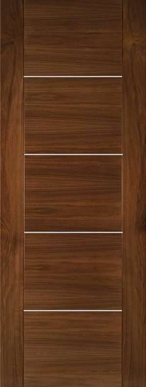 Valencia Prefinished Walnut FD30 Internal Door FSC - Deanta Doors