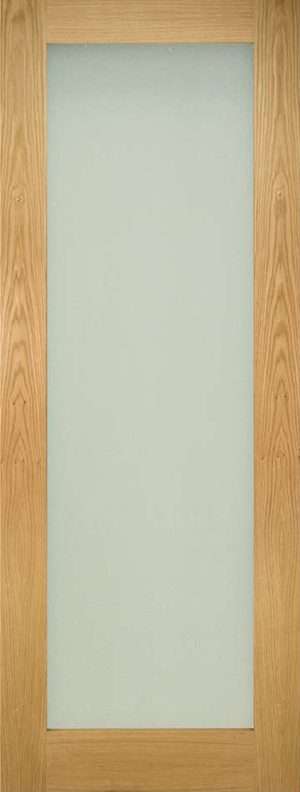 Walden Unfinished Oak Frosted Glaze Internal Door - Deanta Doors