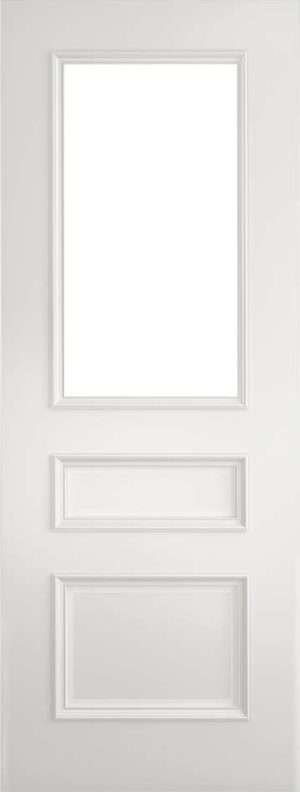 Windsor White Primed Bevelled Glaze Internal Door - Deanta Doors